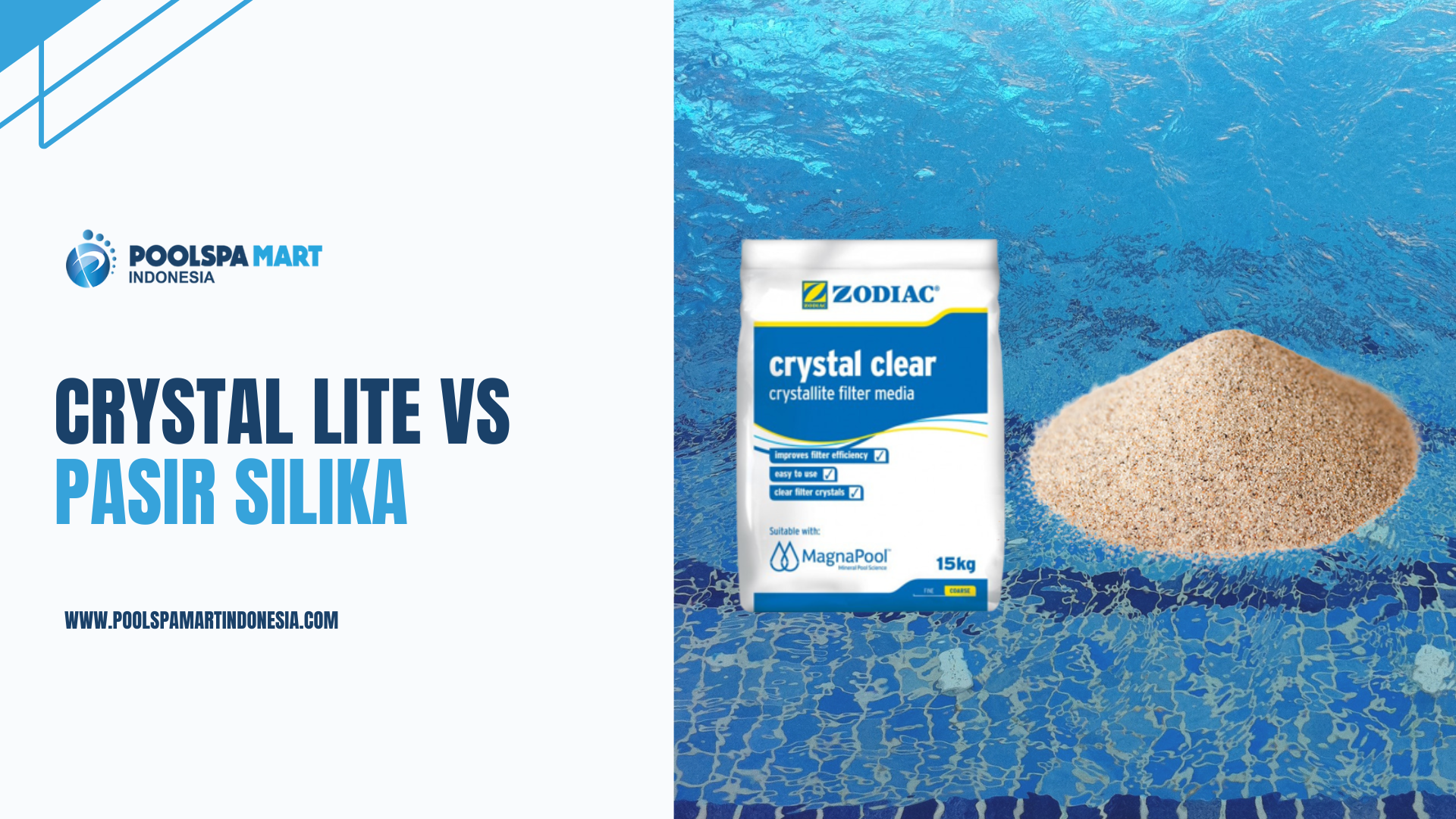 Crystal Lite vs Pasir Silika